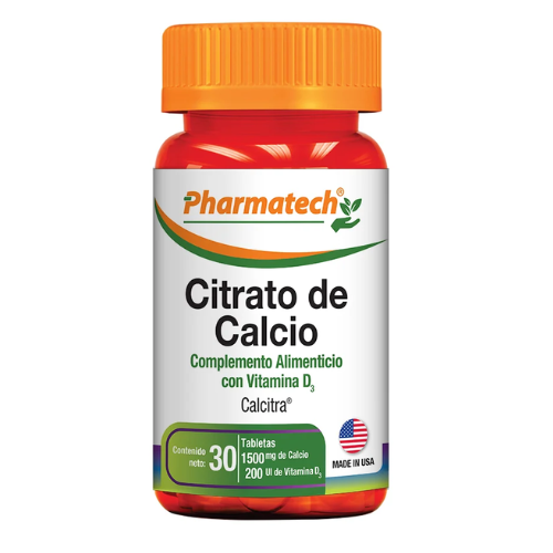 CITRATO DE CALCIO VITAMINA D3 TAB X 30 (PHARMATECH)